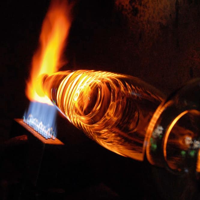 Furnace in the glassblowing shop